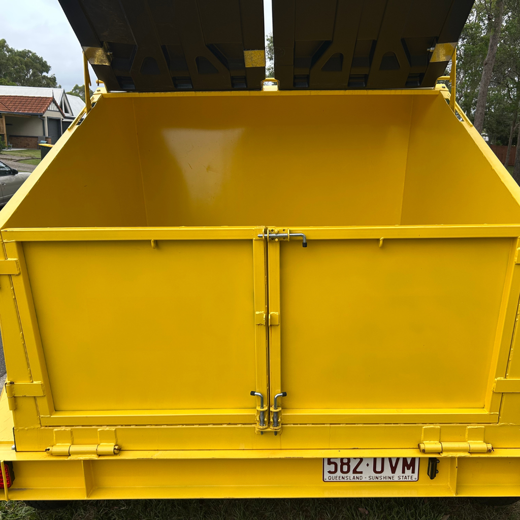 4m³ Mobile Skip Bin Trailer Hire Brisbane